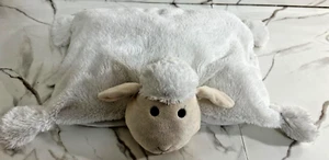 Soft Sheep Pillow with Free TY Brand Penguin Mouse Small White Bear Cozy Animal - Picture 1 of 18