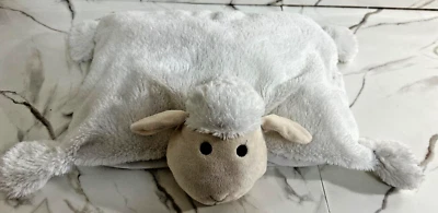 Soft Sheep Pillow with Free TY Brand Penguin Mouse Small White Bear Cozy Animal - image 1 of 4