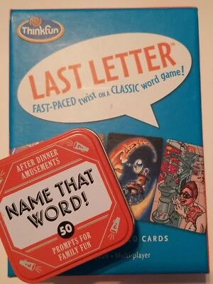 Thinkfun LAST LETTER Game New Sealed & Name That Word Game Used Age 8 to Adult - Image 1 of 4