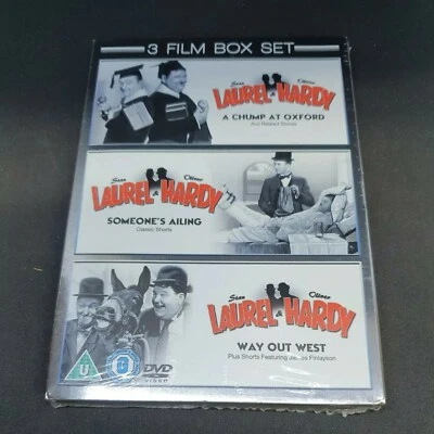 Laurel And Hardy Vols 1-3 SEALED Chump At Oxford  Someone's Ailing  Way Out West - Image 1 of 4
