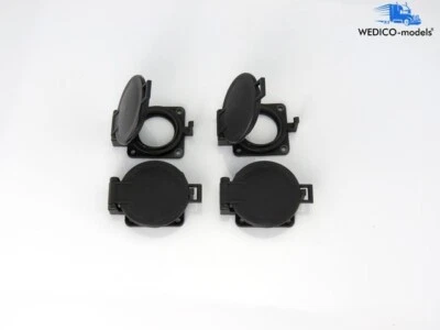 Domdeckel, schwarz 4 Stück WEDICO-models - Bild 1 von 2