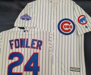 20215 Majestic Chicago Cubs DEXTER FOWLER 2016 Campeón de la Serie Mundial - Imagen 1 de 1