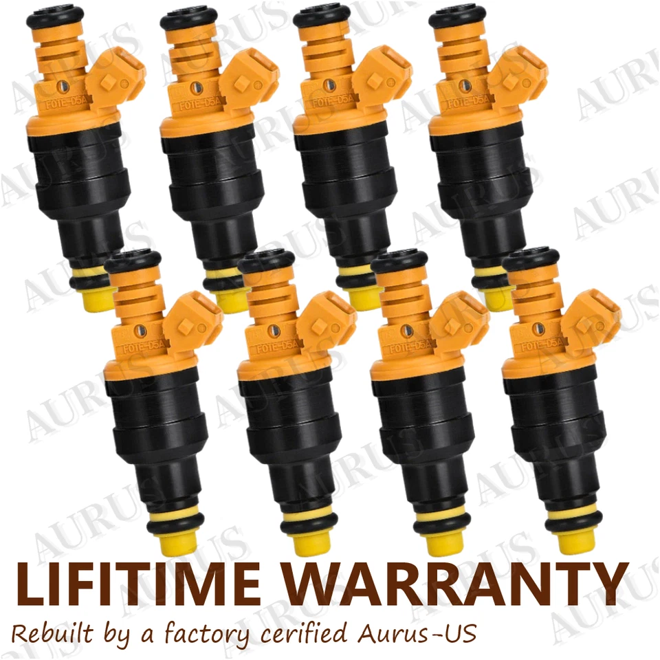 OEM Bosch 8 INYECTORES DE COMBUSTIBLE PARA 92-03 Ford Bronco Crown Victoria Econoline V8 Foto 1 de 4