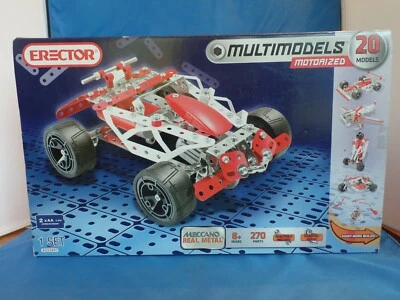 Erector Set Multimodels 20 Models Motorized 1 Set Meccano 6023897 - Rare New  - Image 1 of 4
