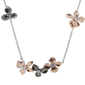 Eclipse - Yasmin Kette | 925'er Sterling Silber | 18K vergoldet, Tricolor - Bild 1 von 1