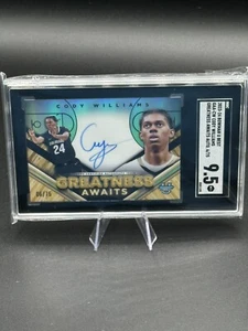 2023-24 Bowman Best U Cody Williams Greatness Awaits Auto #6/75 SGC 9.5 🔥 - Picture 1 of 2