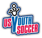 Us Youth Soccer Car Bumper Sticker Decal 5'' X 4''