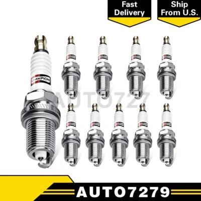 Champion Spark Plug  10PCS Spark Plug For Ford E-350 Econoline 1997-1997 - Image 1 of 3