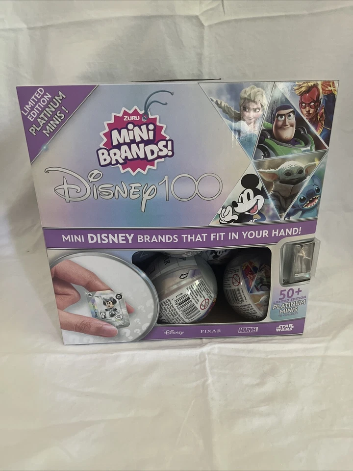Disney 100 Platinum Mini Brands Limited Edition Figures Zuru