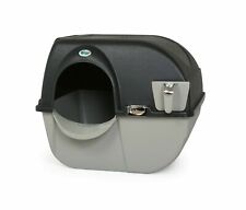 Omega Paw Elite Self Cleaning Roll 'n Clean Litter Box, Midnight Black, Large