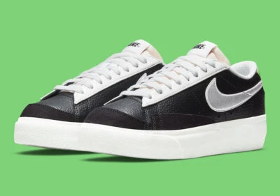 Nike Blazer Low Platform Womens US 7.5-9.5 Black Chrome Sneakers Shoes NEW ❤️ - image 1 of 4
