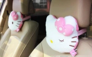 2 piezas lindo cojín reposacabezas asiento de coche almohadas reposacabezas almohada - Imagen 1 de 5