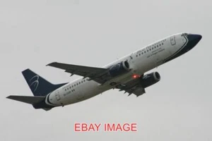 PHOTO AEROPLANE BOEING 737-4Q8 'EI-CUD' BLUE PANORAMA MSN 26298 L/N 2564. ROME - Picture 1 of 1