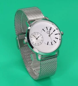 Men's Geneva Retro Stainless Steel Mesch Band Round Dress IP Plated Watch - Picture 1 of 7