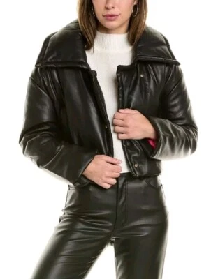 Chaqueta de Moto Rebecca Minkoff Recortada Acolchada Talla M Foto 1 de 4