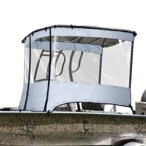 1 Set T-TOP Enclosure Boat Console Spray Shield Clear Curtain Width 6.9-7.5FT - Picture 1 of 9