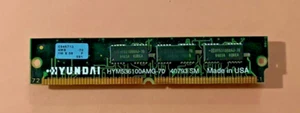 Hyundai HYM536100M 4MB PS/2 FPM RAM SIMM 1Mx36 72-Pin Memory Parity Vintage 70ns - Picture 1 of 2