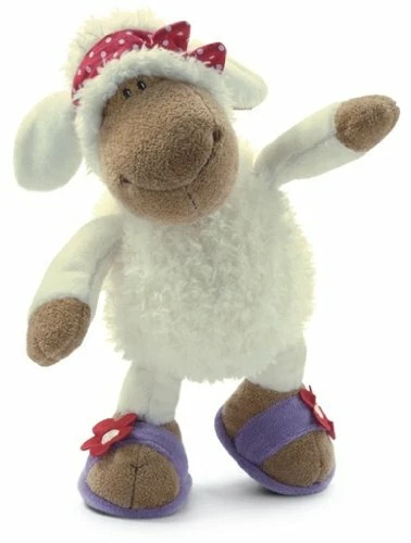 Nici 30209 Jollyliselle rot 25 cm Schaf weiß Schlenker Plüschtier Kuscheltier - Bild 1 von 1