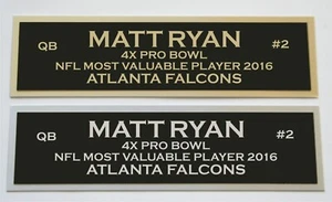 Matt Ryan nameplate for signed autographed jersey football helmet or photo - Picture 1 of 2