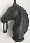 RARE Vintage Antique Cast Iron Horse Head Hitching Post With Ring