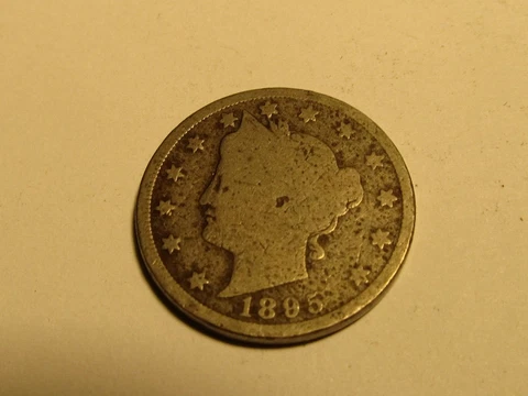 1895 Liberty V Nickel in G Good Condition Cover