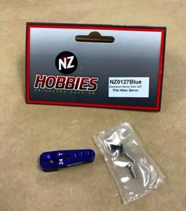 NZHOBBIES NZ0128BL Aluminum Servo Horn 24T (Blue) Hitec Servos - Picture 1 of 6