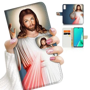 ( For Vivo Y22s ) Wallet Flip Case Cover AJ23204 God Jesus - Photo 1 sur 7