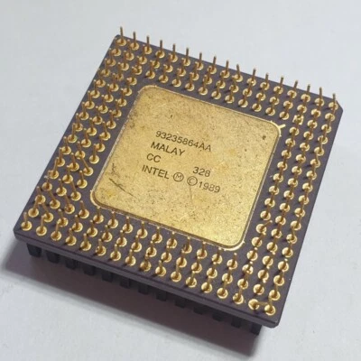 Intel 93235864AA v 1989 Prozessor Computer Retro Kult Sammler Original ibm 486 - Bild 1 von 2