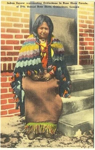 Ochlocknee GA "Indian Squaw" 27th Annual Rose Show Parade Postcard - Picture 1 of 1