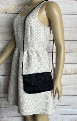 La Regale Black Beaded Sparkle Clutch Formal Evening Purse Gatsby Retro - Image 1 of 4