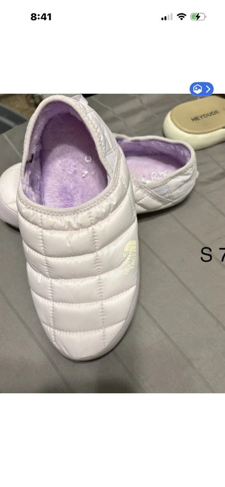 Zapatillas North Face para mujer 7 ThermoBall tracción mula púrpura claro lila acolchado Foto 1 de 1