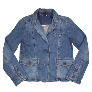 Gap Vintage Y2K Light Blue Denim Button Up Chore Jacket Women's Size UK 10 - Picture 1 of 14