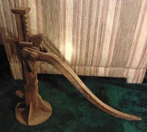 Vintage 1930s-40s John Deere Tractor Implem. Ratcheting Toe Jack Patent 2185478 - Picture 1 of 11