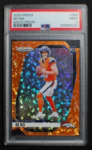 🌟 BO NIX - 2024 Panini PRIZM NARANJA DISCO Rookie SP RC #309 - Color Match PSA 9 - Imagen 1 de 2