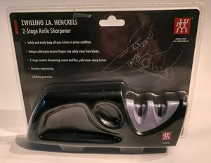 New Zwilling J A Henckels 2 Stage Pull Through Knife Sharpener - Picture 1 of 2