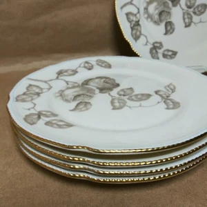 Castleton China Gloria 8" Side Plate Set Of 5 Made in USA - Picture 1 of 20