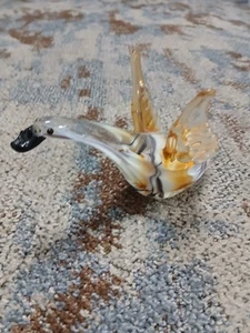 Cigno in vetro soffiato arte decorativa vintage - Foto 1 di 2