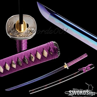 手工锻造贵族紫色武士剑 T10 碳钢刀片 — 第 1/4 张图片