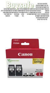 Cartucho de tinta Canon PG-540L negro de alta capacidad paquete doble para PIXMA MG3550 - Imagen 1 de 5