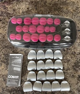 Conair Hot Clips 20 Flocked Rollers Set & Clips CHV26HCX 75secFast Heat, 3 Sizes - Bild 1 von 8