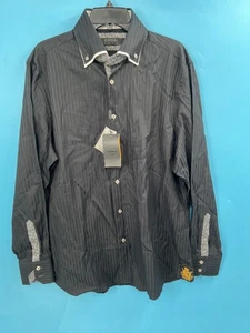 Coogi Luxe Mens Black Button-Down Long Sleeve Shirt (NWT) size XL - Picture 1 of 8