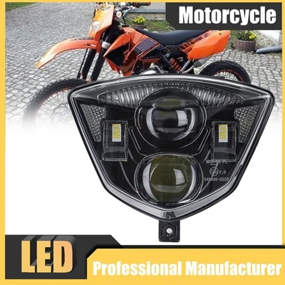 Faros LED para KTM125 200 250 300 400 450 525 EXCF 2005-2007 con DRL  Foto 1 de 4