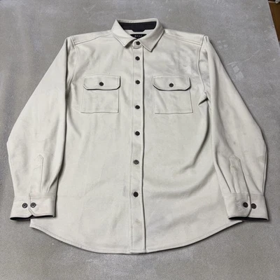 BYLT Premium Basics Jacket Mens Large Beige Shirt Jacket Shacket Casual - Image 1 of 4