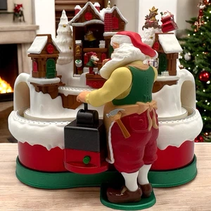 Hallmark Andenken Santa's Magic Train Licht Sound Bewegung 2018 Ornament siehe Video - Bild 1 von 15