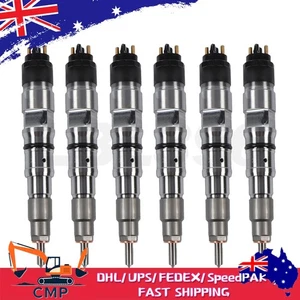 6pcs 0445120080/65.10401-7004A 107755-0280 Fuel Injectors for  Doosan DL06 DL06S - Picture 1 of 6