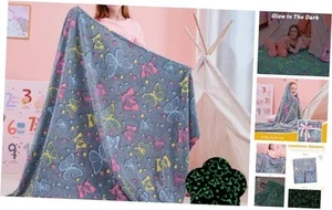 Glow in The Dark Blanket,Gifts Toys for Kids Girls Age 3-12 50x60 Butterfly - Picture 1 of 7
