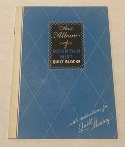 VINTAGE MOUNTAIN MIST QUILTBLÖCKE BOOKLET MIT ANLEITUNG FÜR QUILTHERSTELLUNG 1938 - Bild 1 von 6