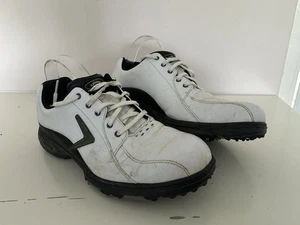 Callaway Comfort Tech Men's leather golf shoes White UK Size 8 M145-52 - Picture 1 of 5