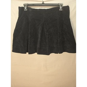 SO Scooter Skirt Girls Size 18 Corduroy Black Mini Mid Rise - Picture 1 of 9