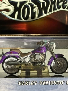 Vintage - 2000 Hot wheels Harley Davidson "Fatboy"motorcycle - Black Box - Picture 1 of 11